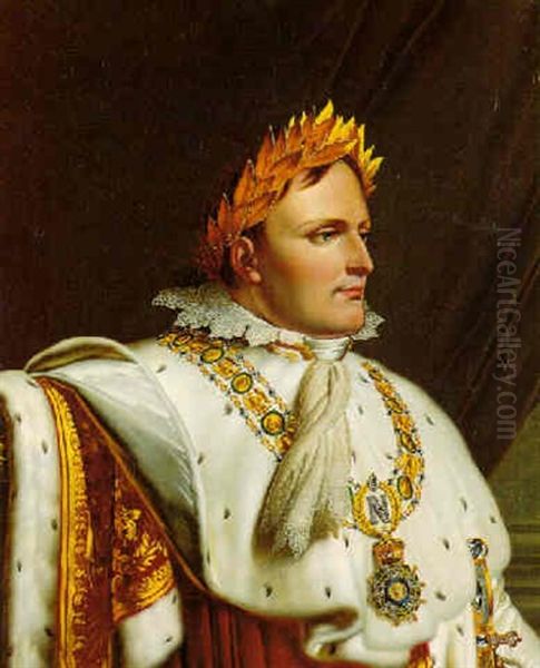 Portrait Of The Emperor Napoleon Oil Painting by Anne-Louis Girodet de Roucy-Trioson