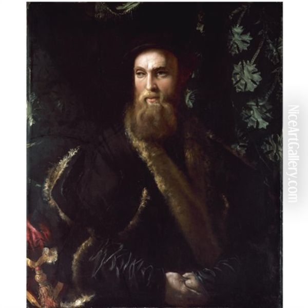 Portrait Of Bindo Altoviti Oil Painting by  Girolamo da Carpi