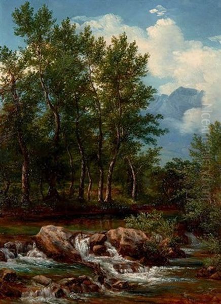 Paysage Du Dauphine Oil Painting by Andre Giroux