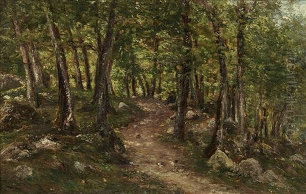 Chemin En Foret by Andre Giroux