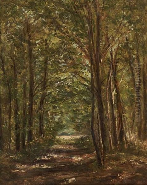 Sous-bois Oil Painting by Andre Giroux