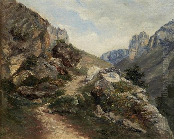 Chemin De Montagne Oil Painting by Andre Giroux