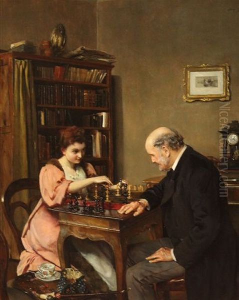 The Chess Players by Josef Gisela