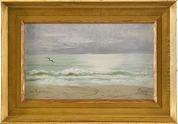 Strandbild Fran Skagen Oil Painting by Ida Gisiko-Spaerck