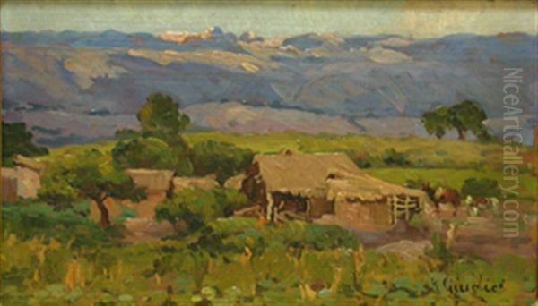 Ranchito Serrano Oil Painting by Rinaldo Giudici