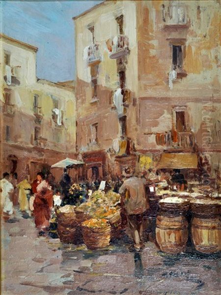 Mercato Oil Painting by  Giuseppe