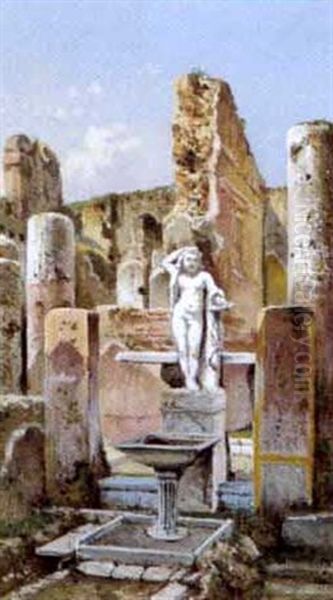 Aus Den Ruinen Von Pompei Oil Painting by Guglielmo Giusti