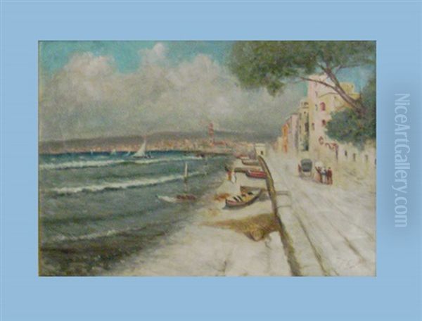 Kuste In Italien Oil Painting by Fausto Giusto