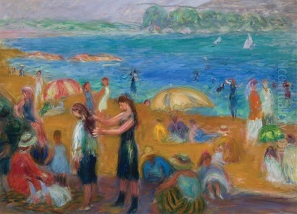 The Bathers Oil Painting by William Glackens