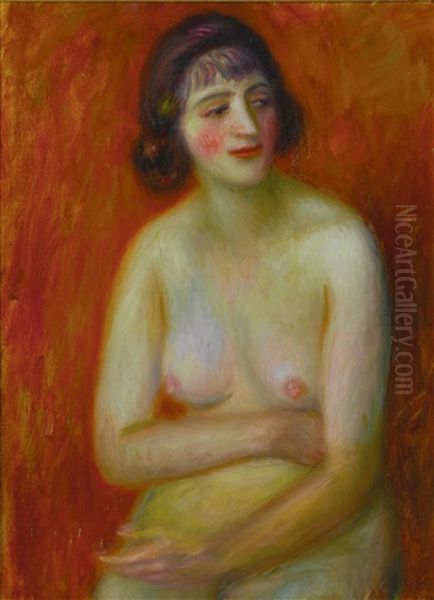 Seated Nude Oil Painting by William Glackens