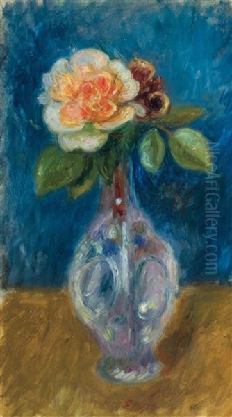 Rose In A Vase by William Glackens