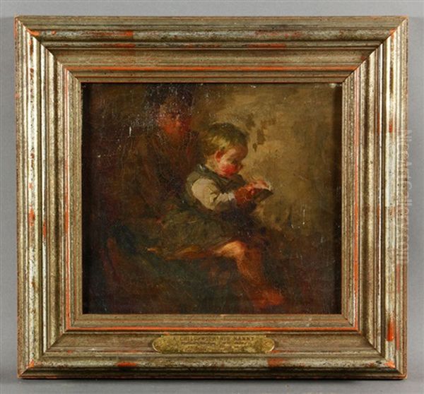 A Child With His Nanny Oil Painting by William Glackens