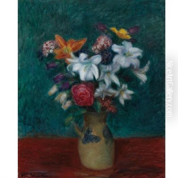 Lilies And Other Flowers by William Glackens