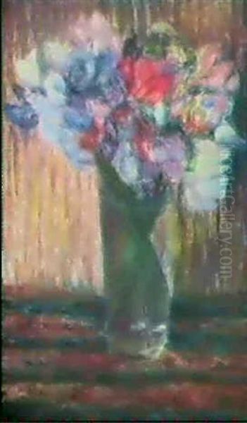 Sweet Peas Oil Painting by William Glackens