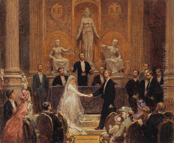 The Wedding Day by Pierre Paul Leon Glaize