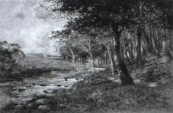 A Spring Day On The Whitadder Oil Painting by John Hamilton Glass