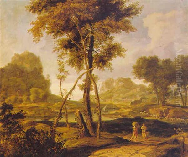 Arcadian Landscape by Johannes Gottlieb Glauber