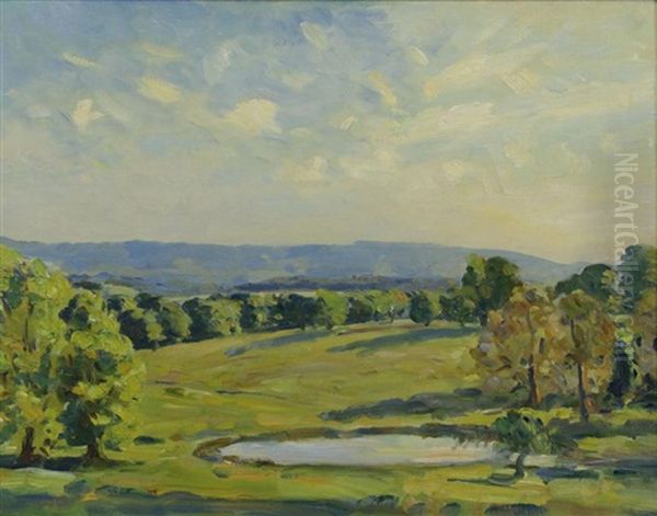 The South Down Oil Painting by Wilfred Gabriel De Glehn