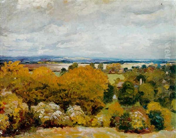 Autumn, Cornwall Oil Painting by Wilfred Gabriel De Glehn