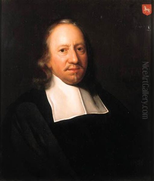 Portrait Of Willem Nicolaesz. Van Assendelft Oil Painting by Adriaen De Backer