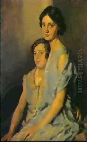 The Sisters Oil Painting by Wilfred Gabriel De Glehn