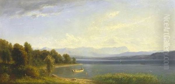 Sommertag Am Starnberger See Oil Painting by Eduard Gleim