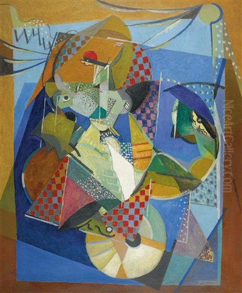 Vaudeville Oil Painting by Albert Gleizes