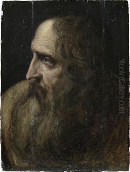 Study For An Old Man Oil Painting by Jacob Adriaensz Backer