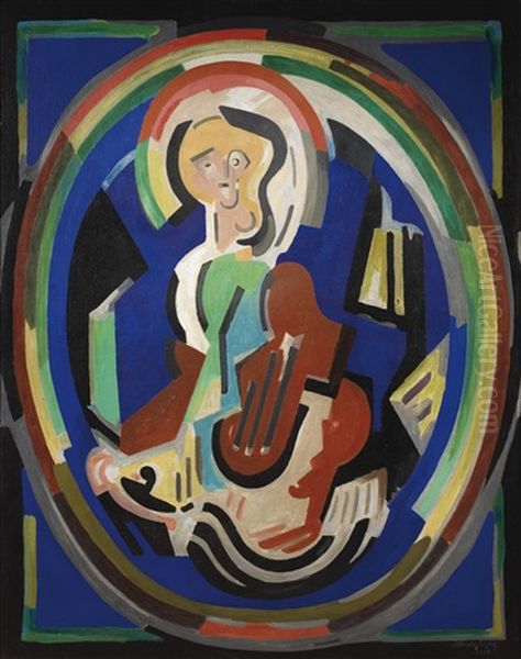 Figure En Gloire Or Figure Et Lumiere Oil Painting by Albert Gleizes