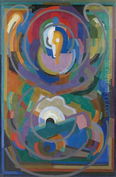 Symphonie En Violet Oil Painting by Albert Gleizes