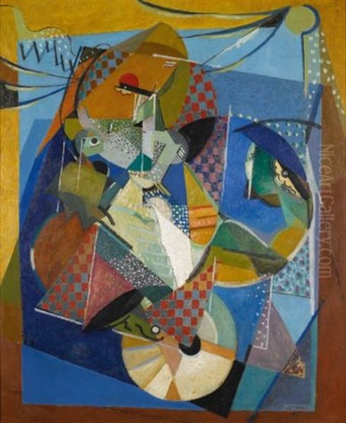 Vaudeville Oil Painting by Albert Gleizes