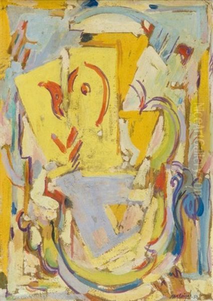 Arabesques Au Pinceau Ou Composition Cubiste Oil Painting by Albert Gleizes