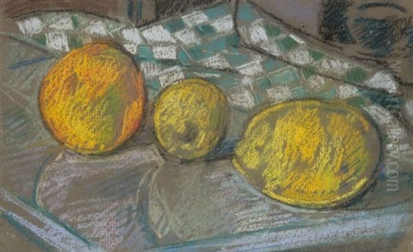 Orange Et Deux Citrons Oil Painting by Albert Gleizes