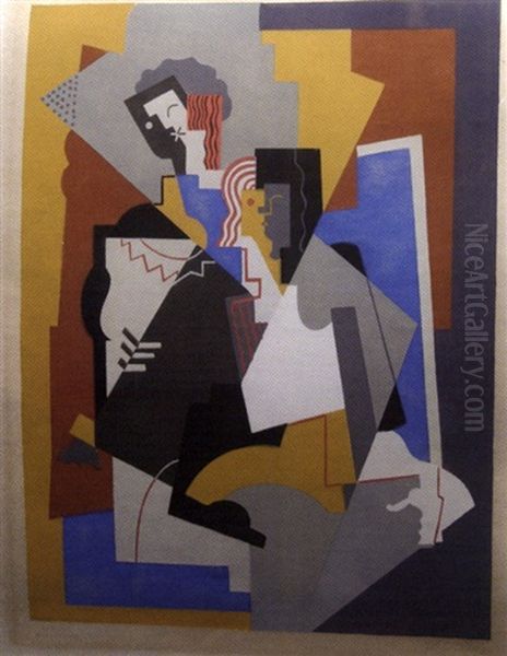 Composition Cubisante Oil Painting by Albert Gleizes