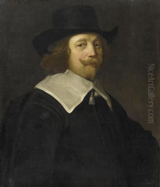 Portrait Of Cornelis De Graeff Oil Painting by Jacob Adriaensz Backer