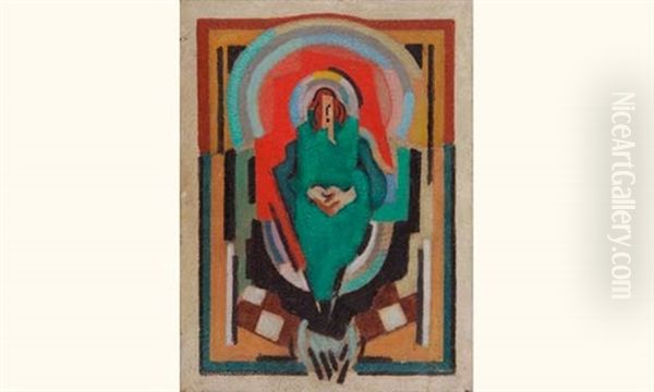 Figure En Vert Oil Painting by Albert Gleizes