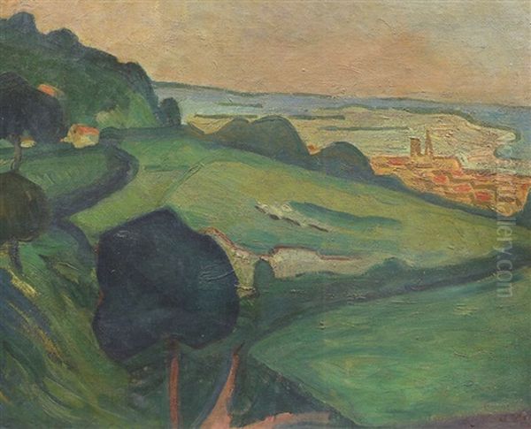 Paysage Pre-cubiste Ou Paysage Cubiste Oil Painting by Albert Gleizes