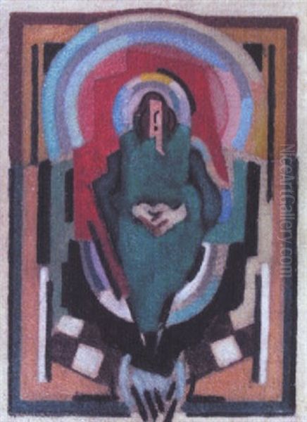 Figure En Vert Oil Painting by Albert Gleizes