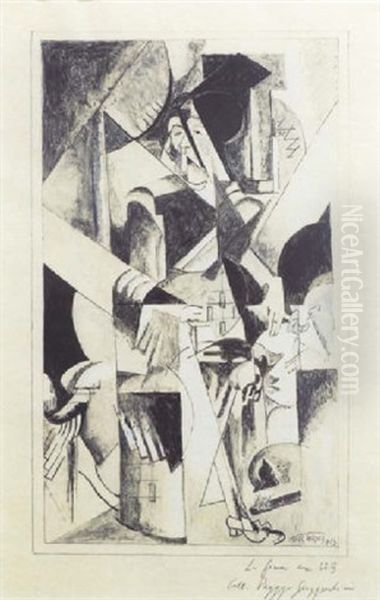 La Femme Aux Betes Oil Painting by Albert Gleizes