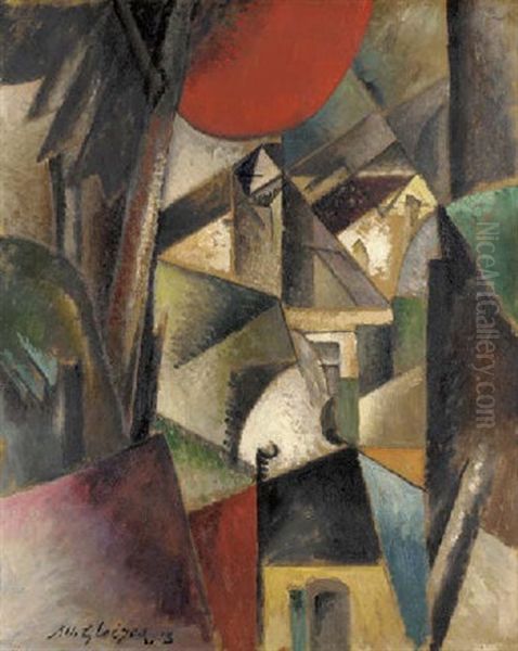 Paysage Avec Moulin Oil Painting by Albert Gleizes