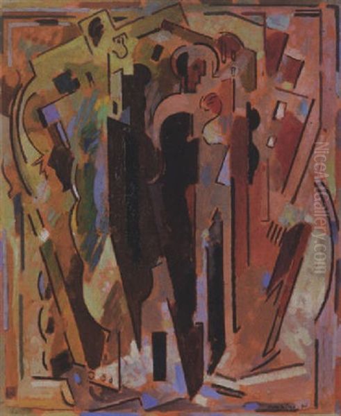 Abstrakte Komposition Oil Painting by Albert Gleizes