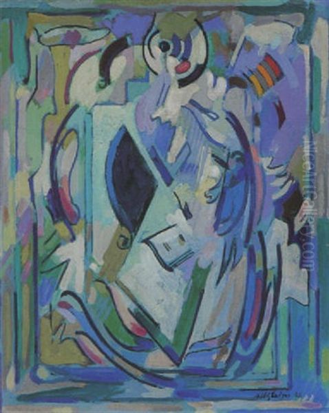 Abstrakte Komposition Oil Painting by Albert Gleizes