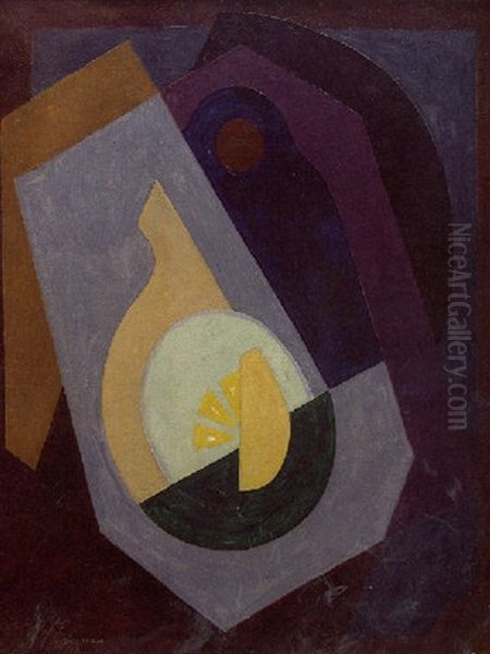 Composition Au Citron Oil Painting by Albert Gleizes