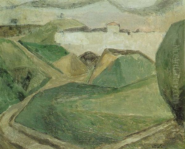 Ville Fortifiee Oil Painting by Albert Gleizes