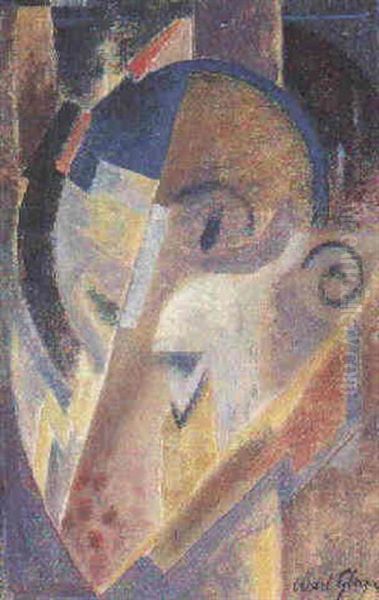 Etude Pour Le Portait De Valmier Oil Painting by Albert Gleizes