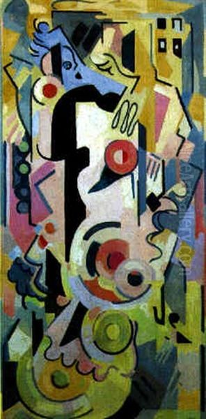 Danse Or Suggestion Oil Painting by Albert Gleizes