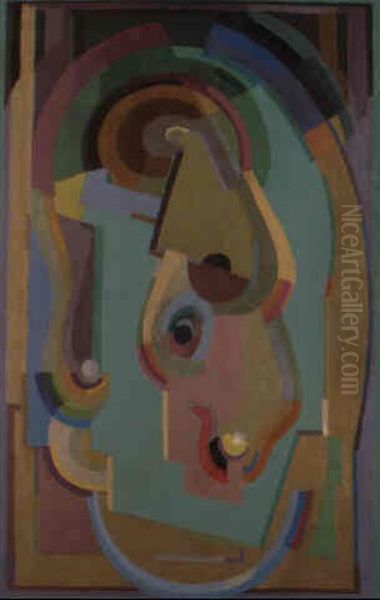 Composition Violet Et Vert by Albert Gleizes