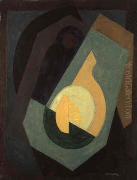 Komposition Oil Painting by Albert Gleizes