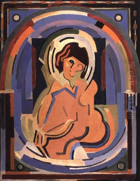 Femme Cubiste-vierge En Gloire Oil Painting by Albert Gleizes