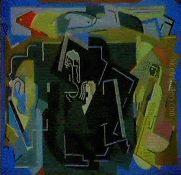 Abstrakte Komposition Oil Painting by Albert Gleizes